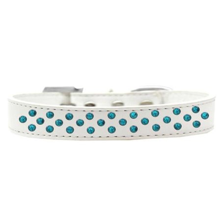 UNCONDITIONAL LOVE Sprinkles Southwest Turquoise Pearls Dog CollarWhite Size 12 UN756607